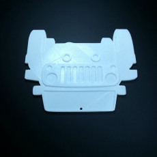 Picture of print of Jeep Outline Ornament