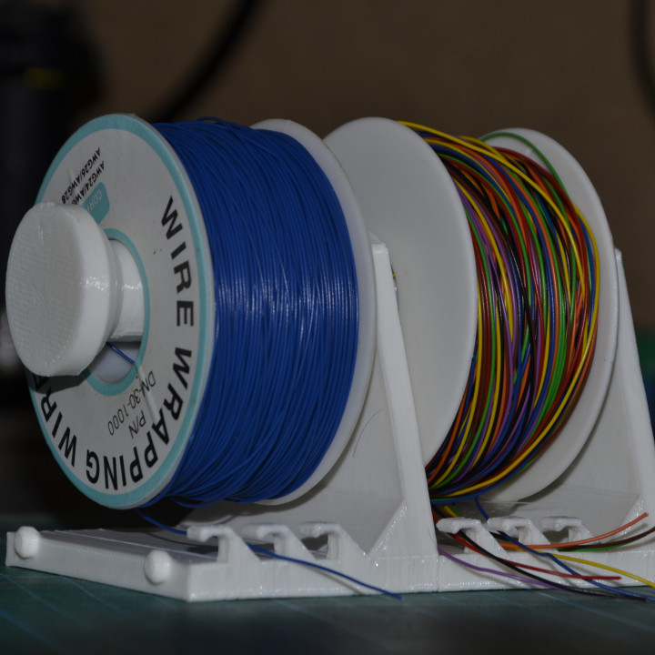3D Printable Modular Wire spool holder by Carlos Gabriel Mechoso
