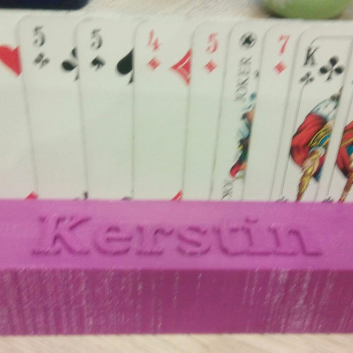 A Simple Playing Cards Holder