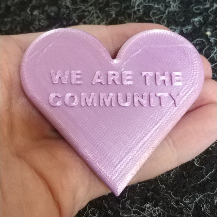 We Are The Community Heart