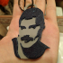 freddy mercury  keychain. Dual color with one extruder image