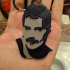 freddy mercury  keychain. Dual color with one extruder image