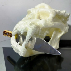 Picture of print of Troll Skull