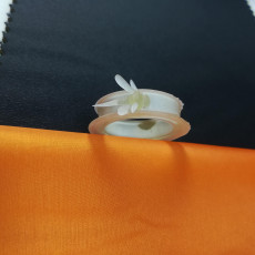 Picture of print of Seal ring with rose and dragonfly