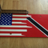 Trinidad and USA Flag Plate image