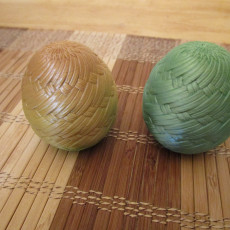 Picture of print of Woven Easter Egg.