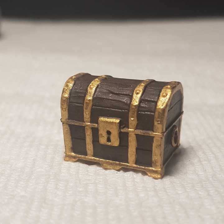 3D Print of Treasure Chest - Disguised Mimic - Tabletop Miniature