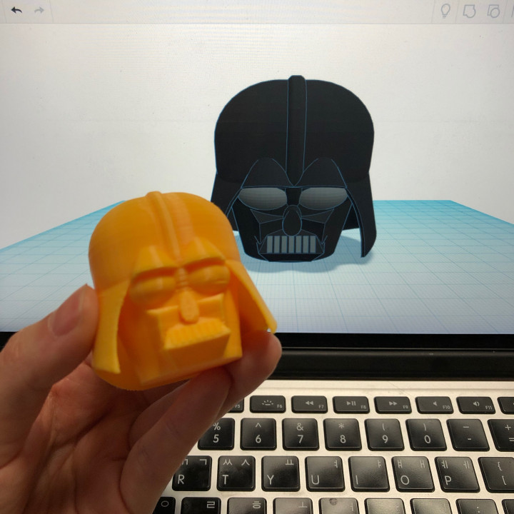 Simple Darth Vader with Tinkercad