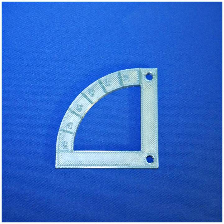 3d printable protractor by tom hohner