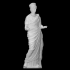 Statue of a woman with a Patera image