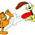 Garfield kicks odie image