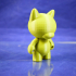 #Tinkercharacters Cat Munny Blank image