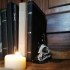 Cat skull bookend image