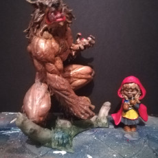 Picture of print of Little Red Riding Hood and her new best friend! This print has been uploaded by Haydn Nelms
