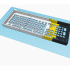 Cover/keyguard for Logitech K120 keyboard (Aid for Parkinson patients) image
