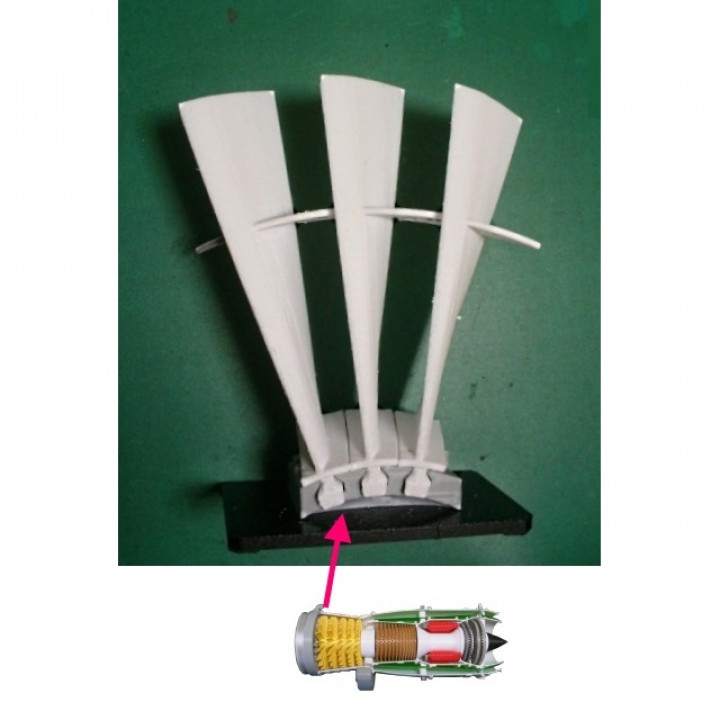 Jet Engine Component; Fan, Metal Blade with Snubber