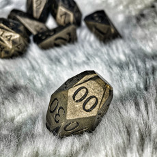 Picture of print of Facets Dice - Full set of custom RPG dice