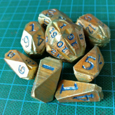Picture of print of Facets Dice - Full set of custom RPG dice