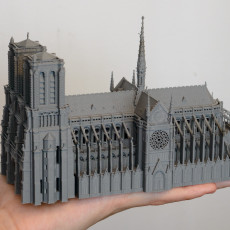 Notre Dame De Paris 3D Printed Model The Beloved Cathedral In Paris 