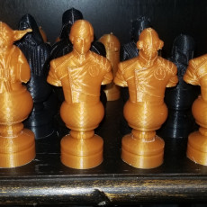 Picture of print of Star Wars Chess Set Revised