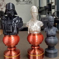 Picture of print of Star Wars Chess Set Revised