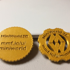 Picture of print of Maker Coin - MiniWorld 3D This print has been uploaded by ms.K