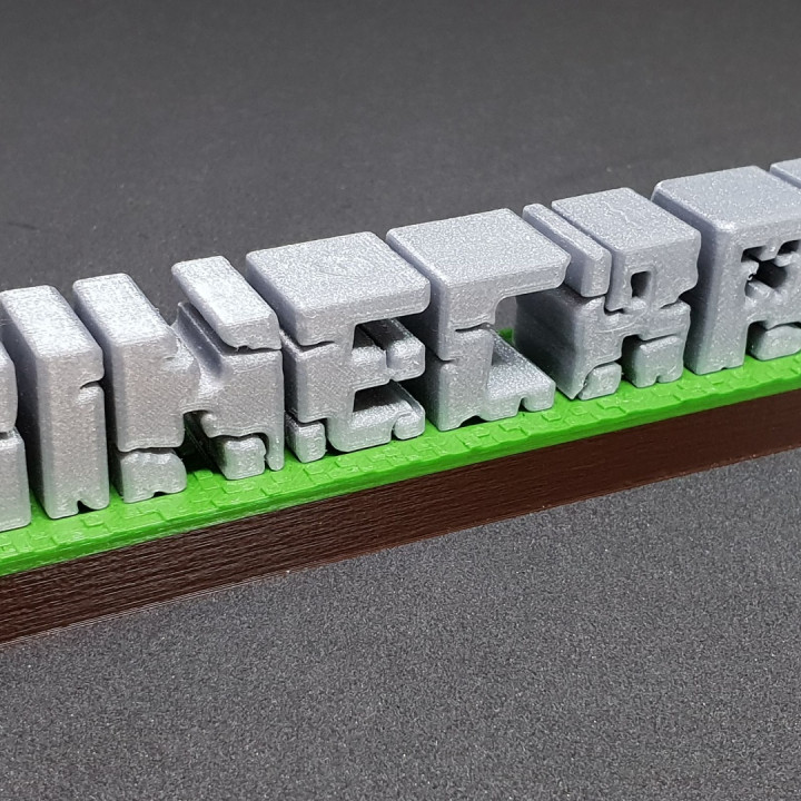 Minecraft 3D logo