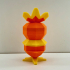 Low Poly Torchic - Multi color image