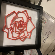 Picture of print of picture of a rose