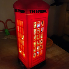 Picture of print of London Telephone Table Lamp