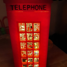 Picture of print of London Telephone Table Lamp