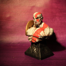 Picture of print of Kratos Bust GOW III