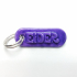 EIDER Personalized keychain embossed letters image