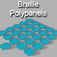 230x230 braille panels render isometric