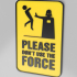 Decoration Plate - Don't use the force image