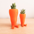 Cute Carrot Shaped Suculent planter image