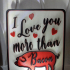 Plate - I Love you more than Bacon image