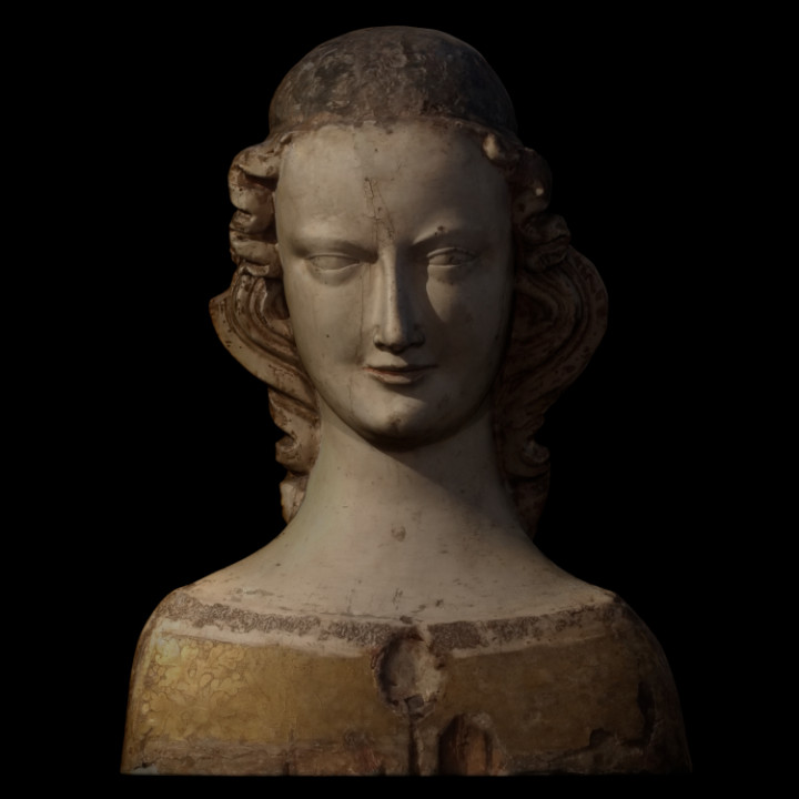 Requilary Bust of a Female Saint