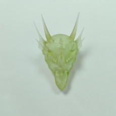 Picture of print of dragon skull