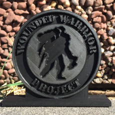 Picture of print of Wounded Warrior Logo with Stand for Memorial Day