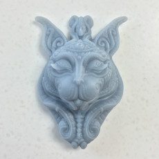 Picture of print of ornate cat