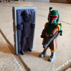 Picture of print of Han Solo in Carbonite