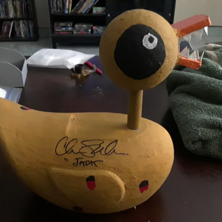 3D Printable Nightmare Duck(Nightmare Before Christmas) by Baker