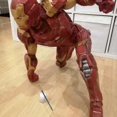 Picture of print of Iron Man MK43 - Super Hero Landing Pose - with lights - MINIMAL SUPPORTS EDITION Cet objet imprimé a été téléchargé par Jean-Philippe Paumier