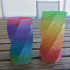 Multicolor Gradient Hexagonal Filament print image