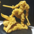 Barbarian Dragon Slayer (32mm scale miniature) image