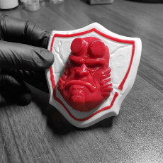 Picture of print of Hellboy badge