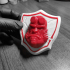 Hellboy badge print image