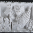 Relief with a lion print image