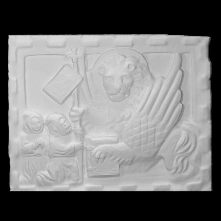 Relief with a lion